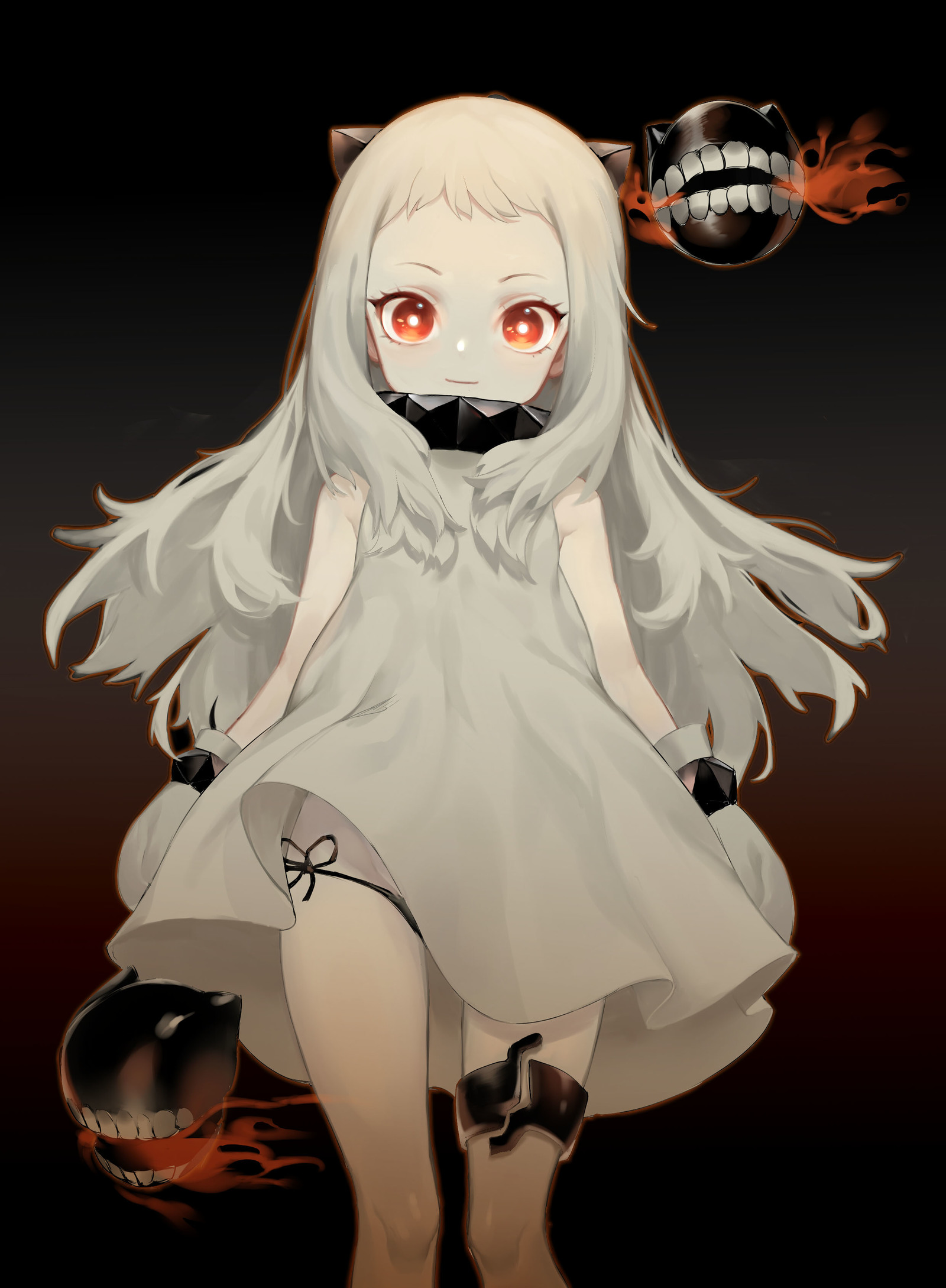 Hoppou-chan - Kantai collection, Hoppou, Northern Ocean hime, Anime, Anime art, Abyssal