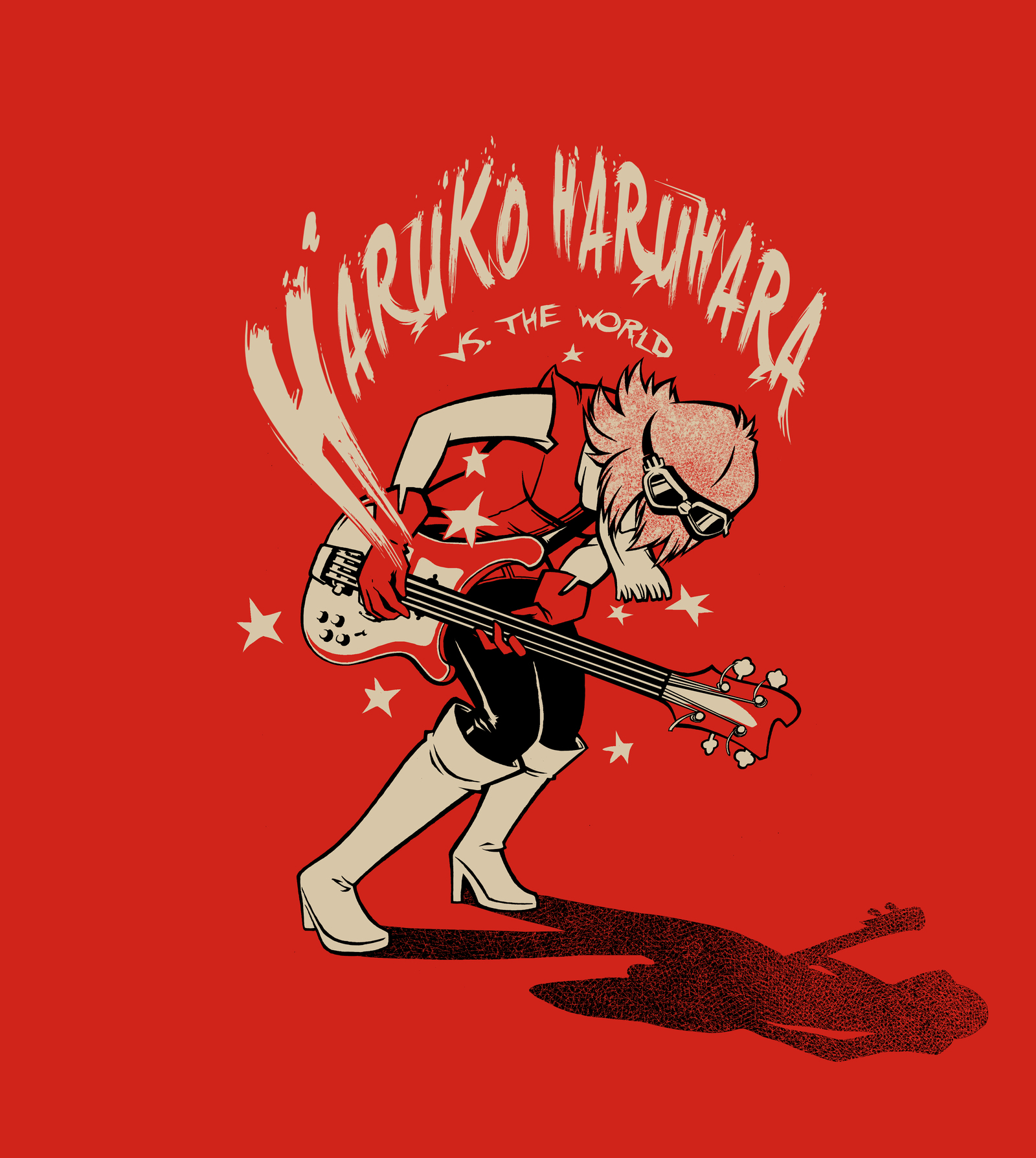 Haruko Haruhara vs. the World - Flcl, Скотт Пилигрим, Anime Art, Haruko Haruhara