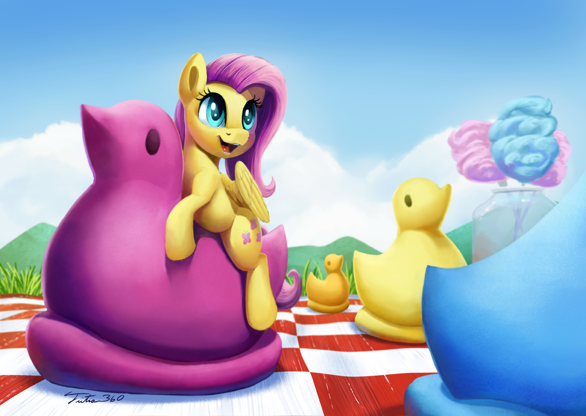 On a picnic - My little pony, PonyArt, Twilight sparkle, Rarity, Rainbow dash, Applejack, Pinkie pie, Fluttershy, Spike, Tsitra360, Longpost