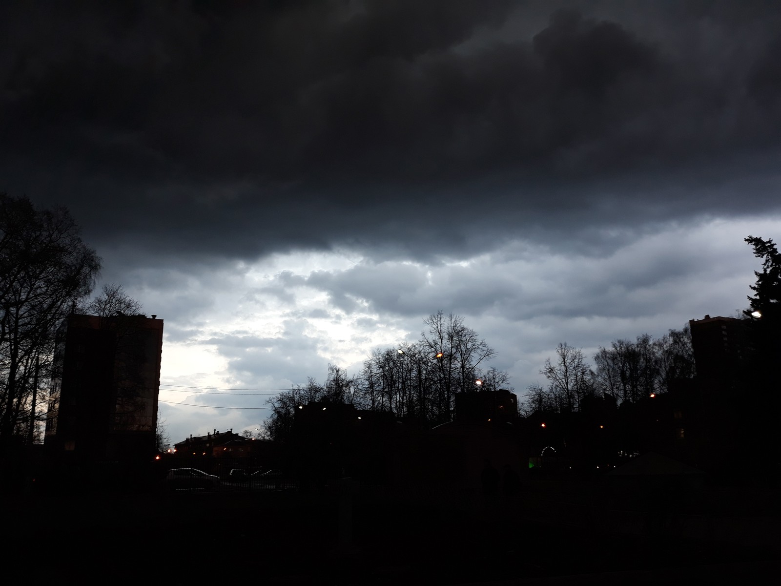 The sky above Korolev. - My, Sky, Weather, Thunderstorm, Longpost, City of Queens