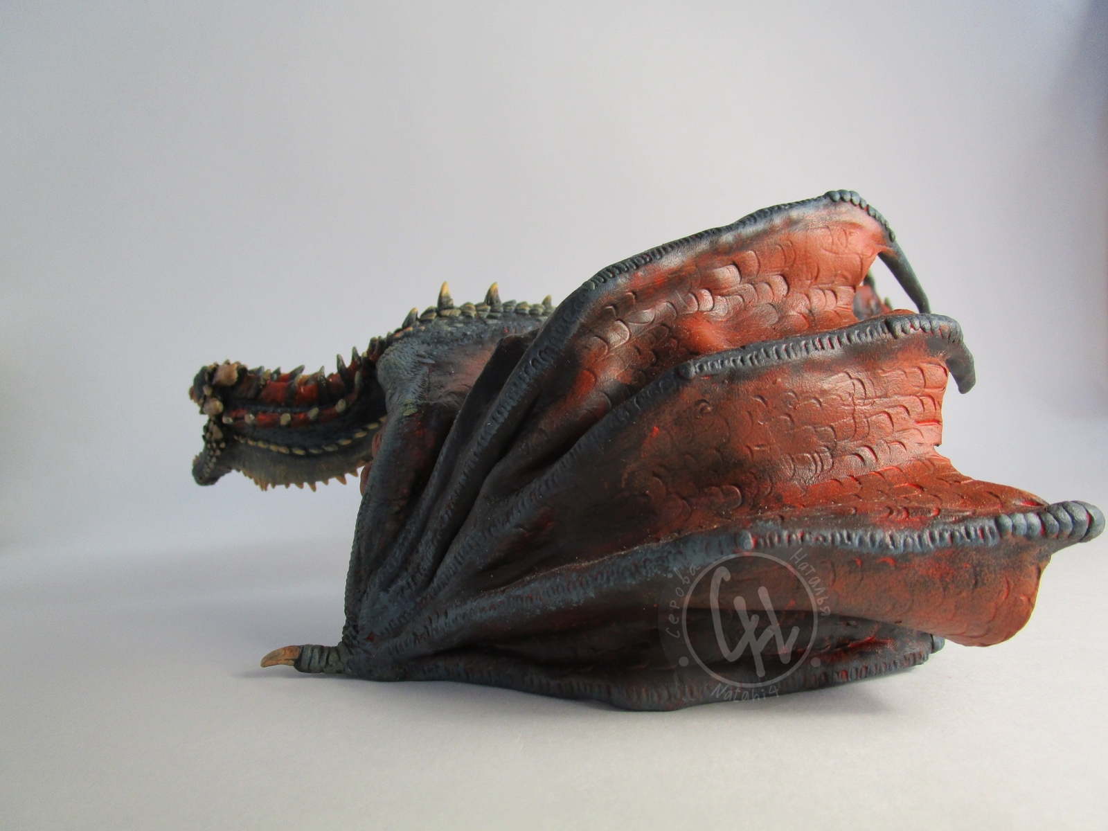 My Dragon Drogon, inspired by Game of Thrones. - My, Polymer clay, Game of Thrones, Drogon, Needlework without process, Sculpture, The Dragon, Longpost