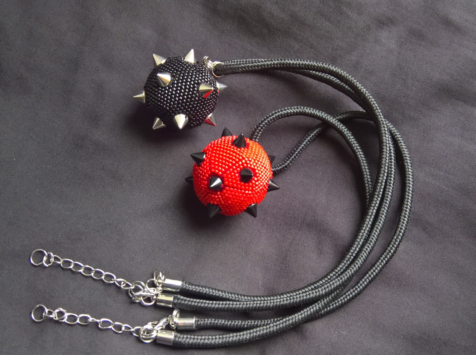 Repeater ball with spikes. - My, Beads, Needlework, My, Creation, Longpost