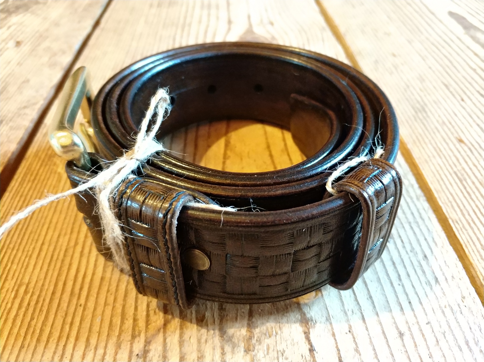 Antique matting belt - My, Handmade, Handmade, , Belt, Leather, Embossing on leather, Buckle, Buffalo, Longpost