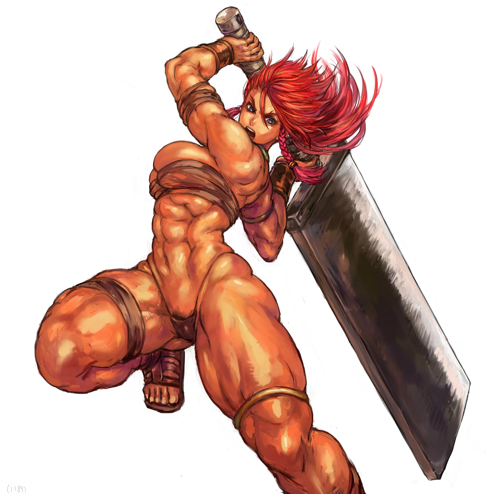 Babylon-Chan - , Art, Strong girl, Warrior, Amazon, Anime, Anime art, Fantasy