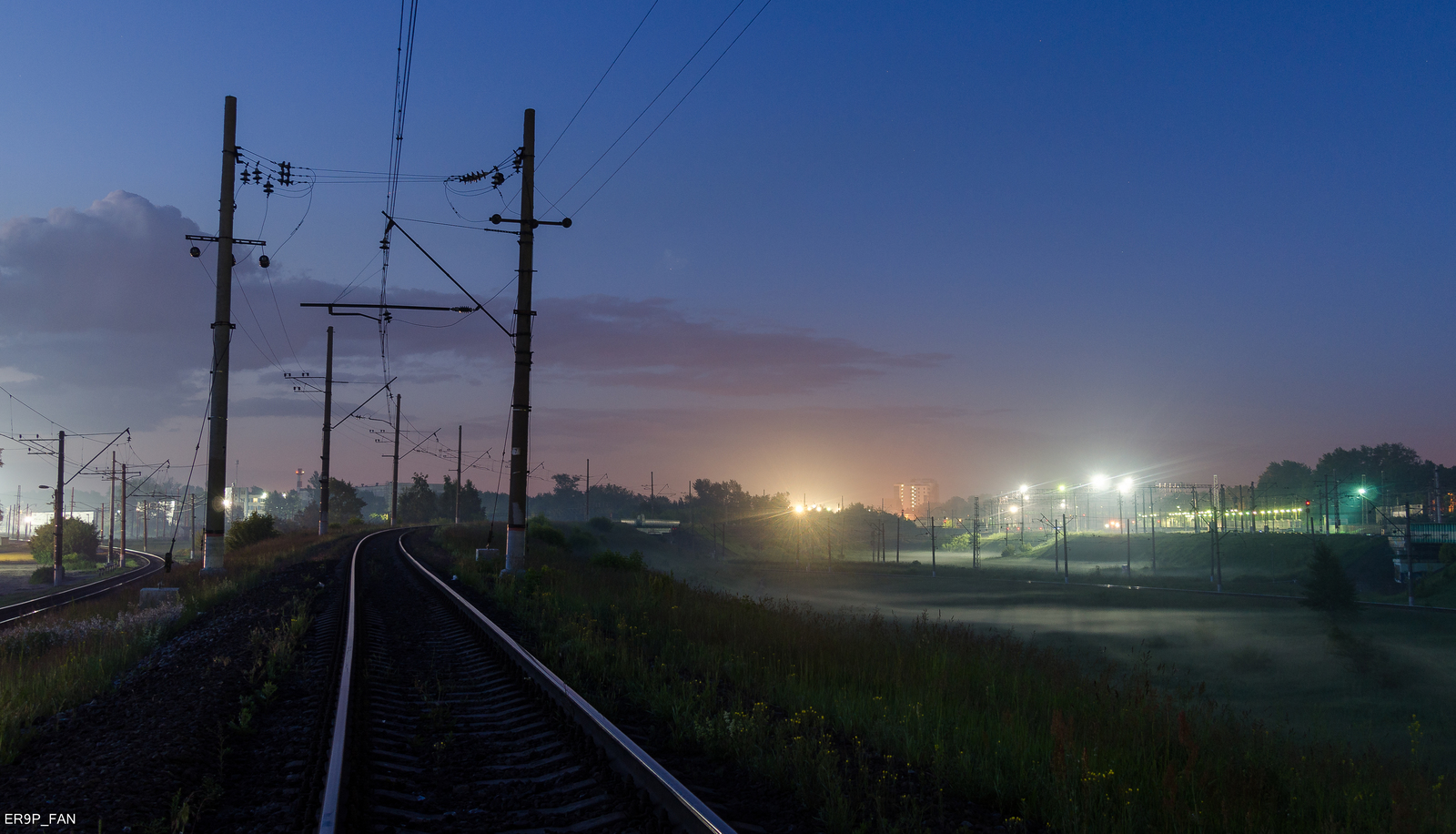 Station Lyubertsy-I - My, Russian Railways, Lyubertsy, Station, Railway, The photo, Fog