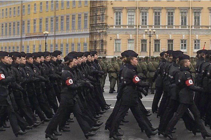 Rehearsal of the parade in St. Petersburg. - Victory parade, Repetition, Saint Petersburg