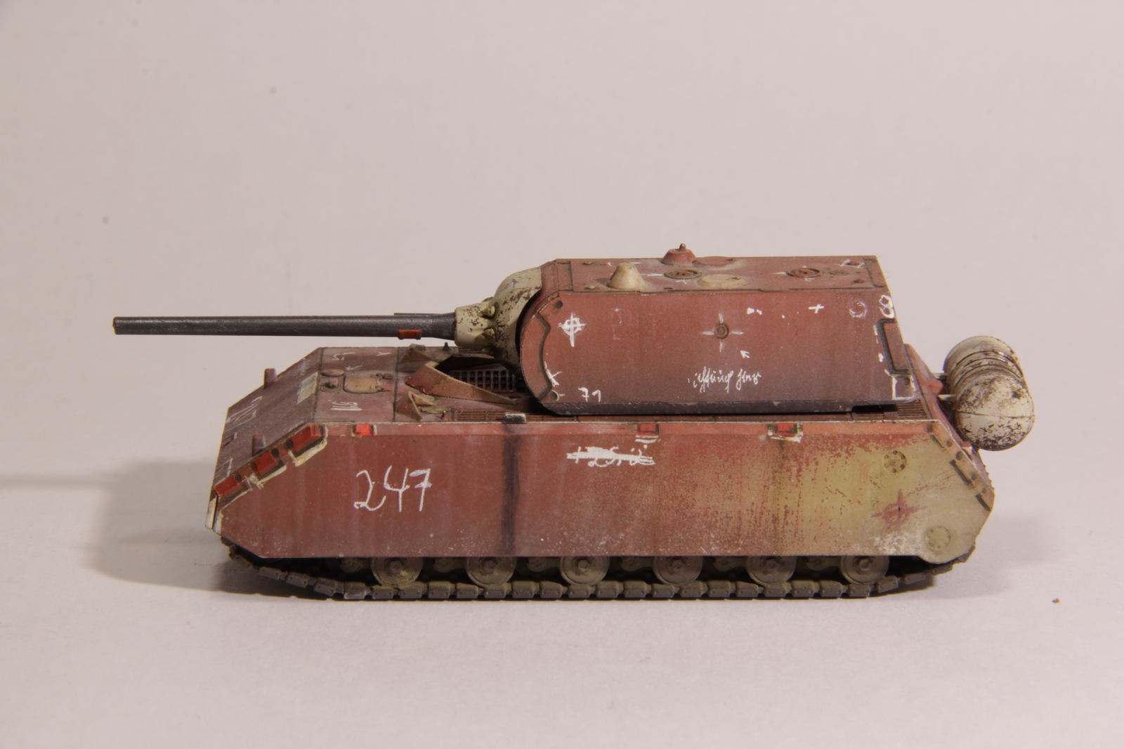 Mini Maus star 1/100 - My, BTT, Stand modeling, Hobby, Zvezda, Longpost