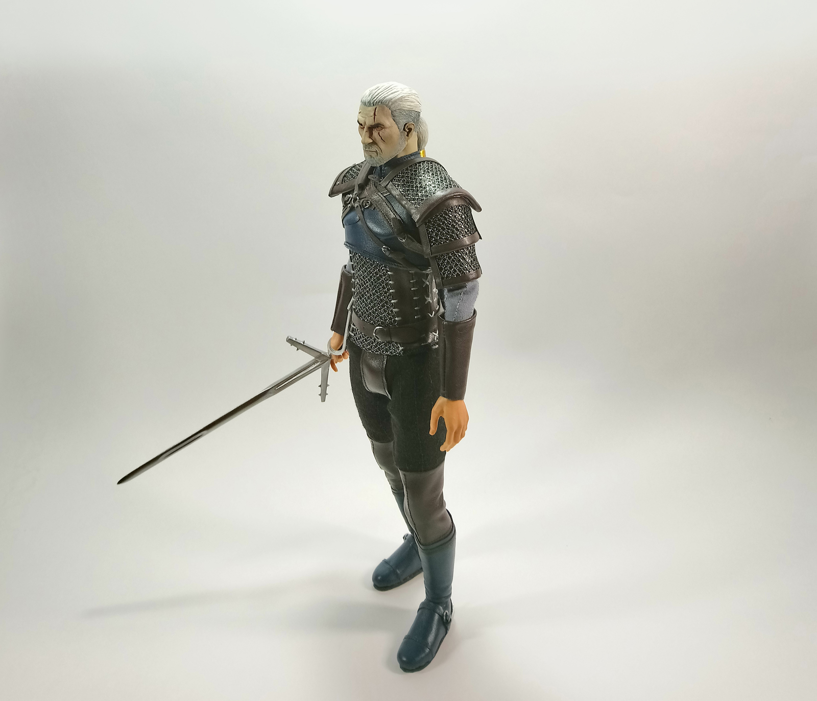 The Witcher - Geralt of Rivia Action-figure 1/6 - My, Witcher, Geralt of Rivia, The Witcher 3: Wild Hunt, Figurine, Andrzej Sapkowski, Handmade, The Witcher 3: Wild Hunt, Longpost, Figurines