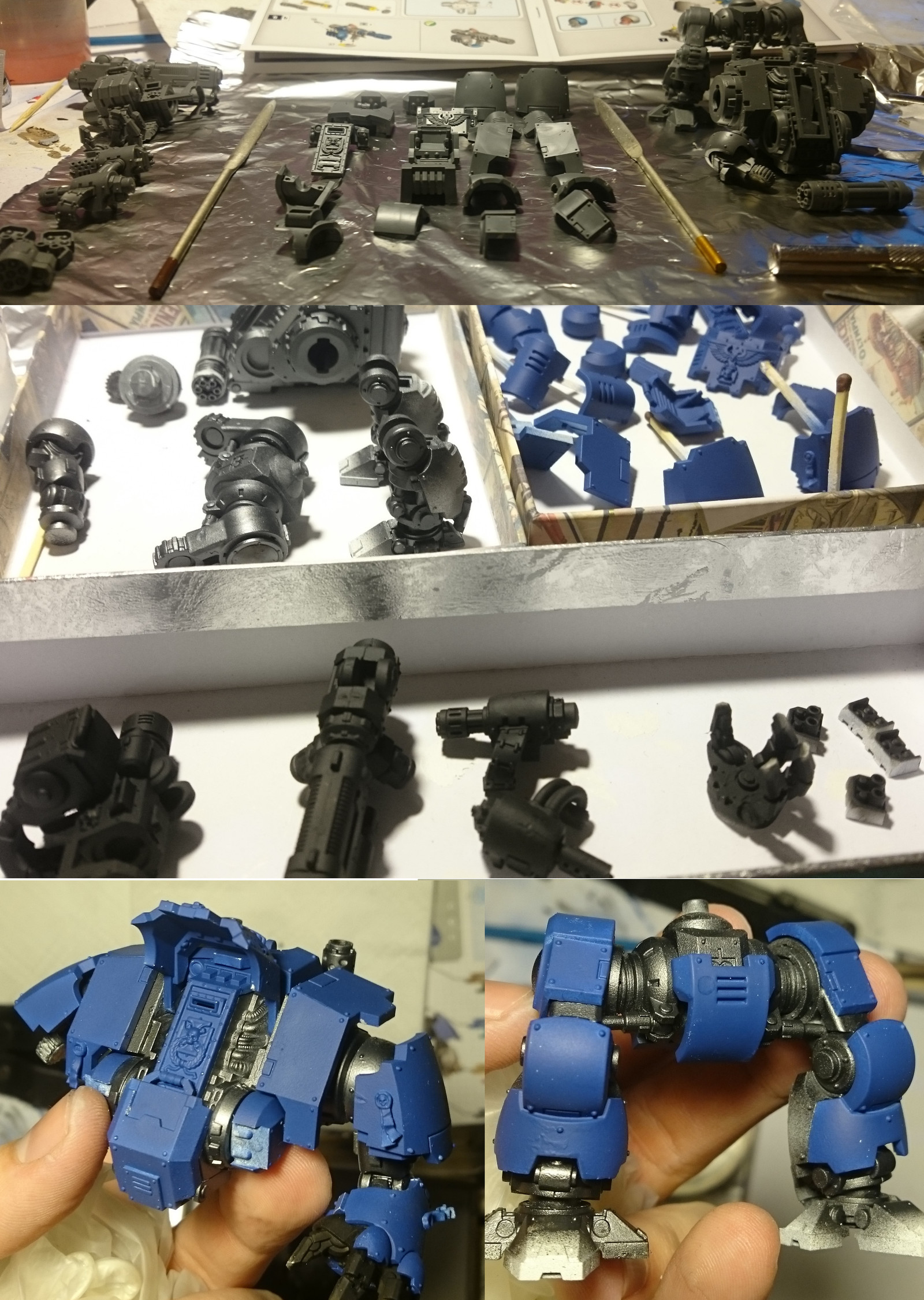 Second wrap. - My, Warhammer 40k, Wh miniatures, Ultramarines, Miniature, Longpost, The photo