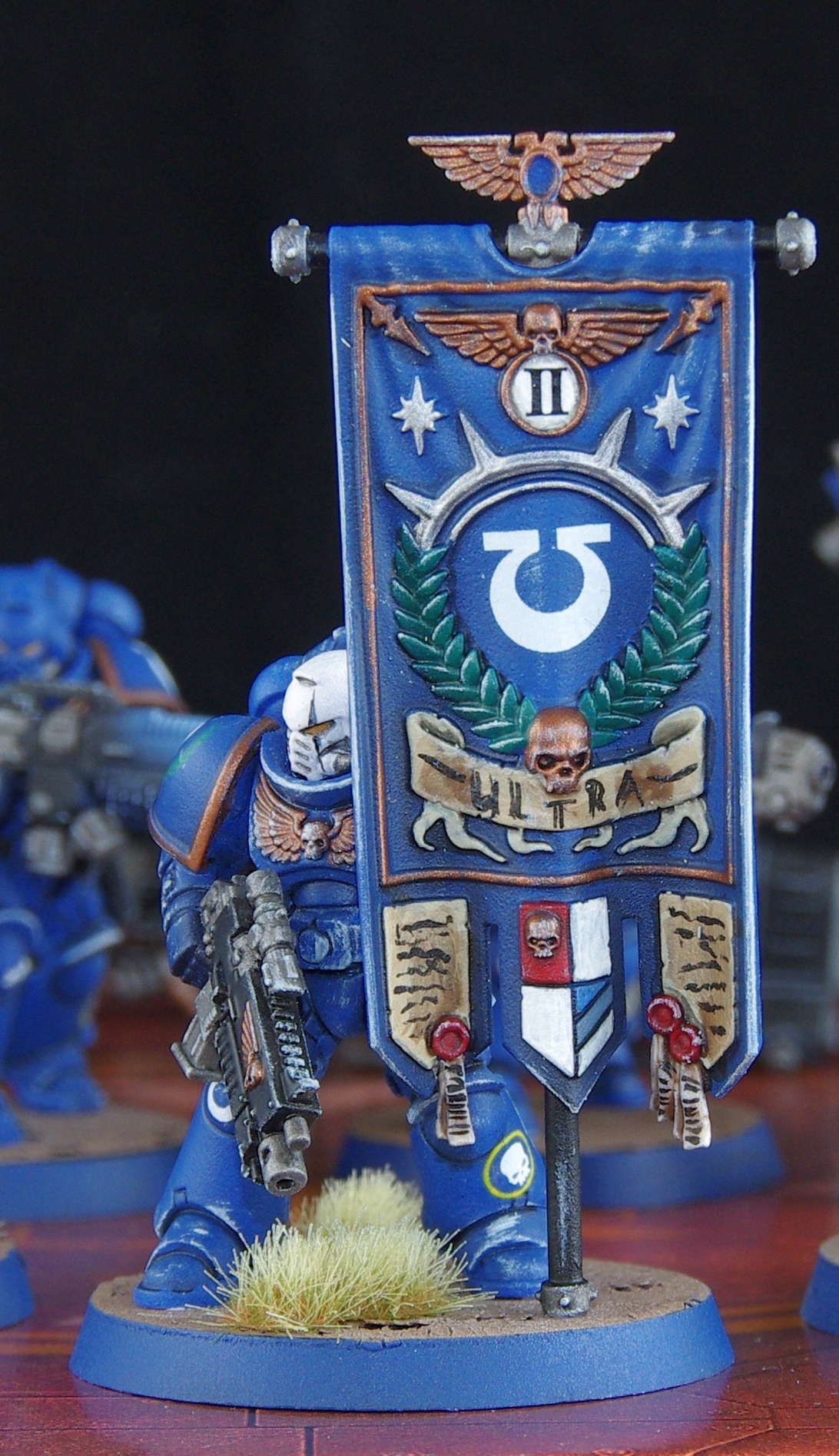 Second wrap. - My, Warhammer 40k, Wh miniatures, Ultramarines, Miniature, Longpost, The photo