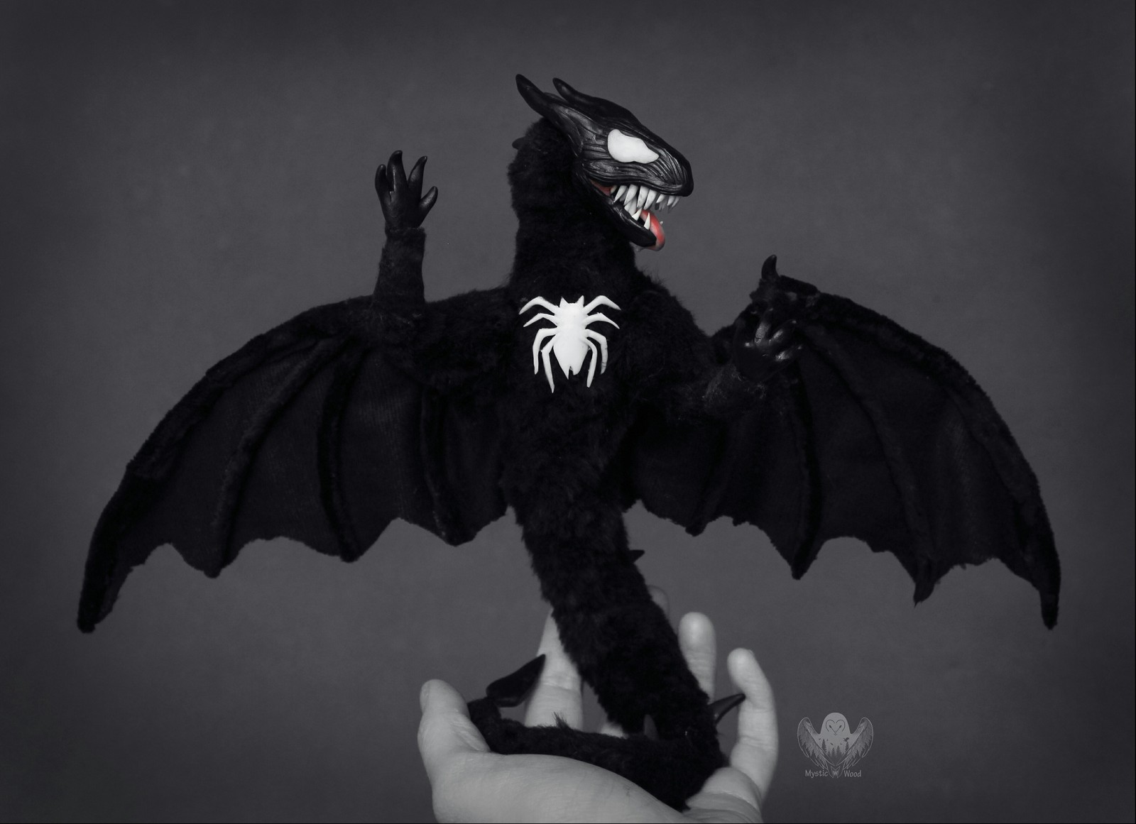 Dragon Venom - My, Venom, Marvel, The Dragon, Polymer clay, Needlework without process, Handmade, Longpost