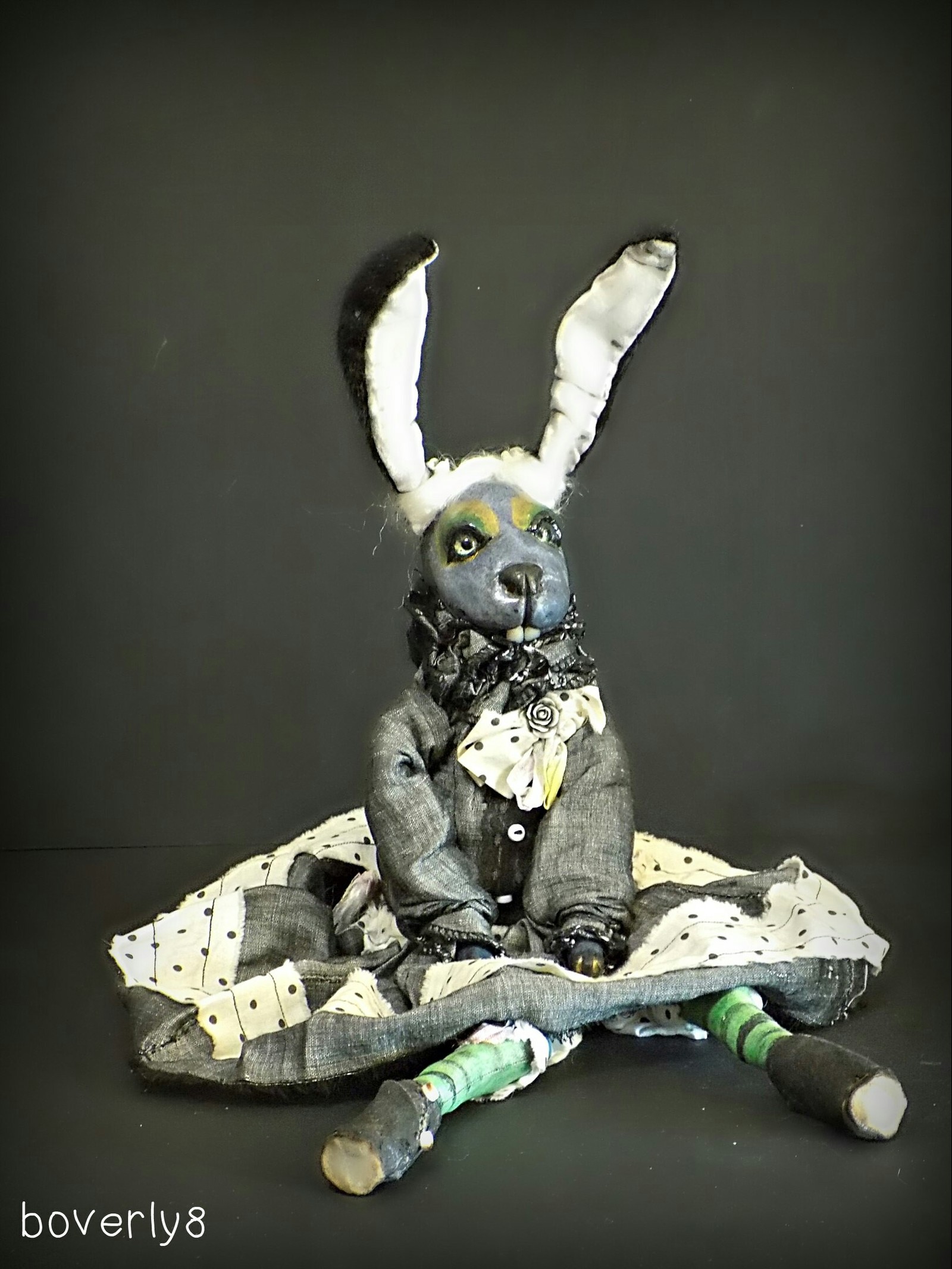 Charlize - My, Hare, Doll, Needlework without process, With your own hands, Copyright, Longpost