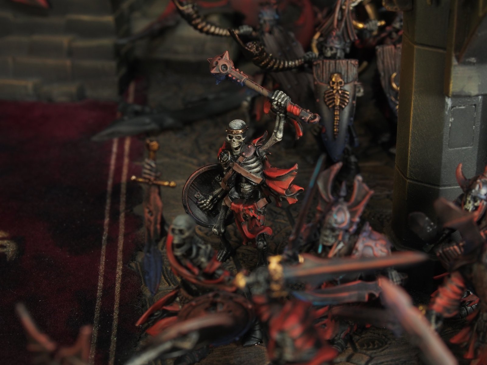 Throne of Deathlord by KitayamaPainting - Warhammer: age of sigmar, Alliance of Death, Nagash, Miniature, Longpost