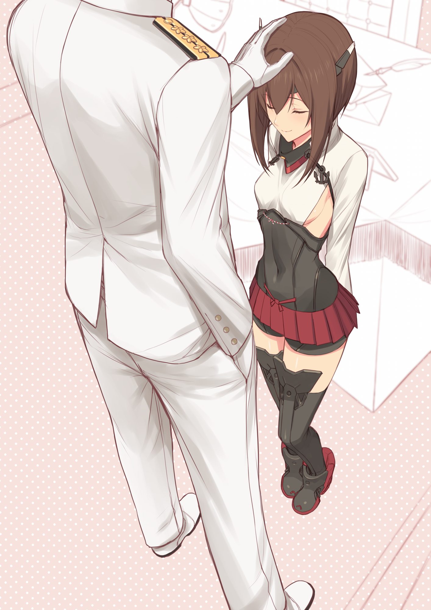 Taihou - Kantai collection, Taihou, Teitoku, Anime, Anime art, Headpats