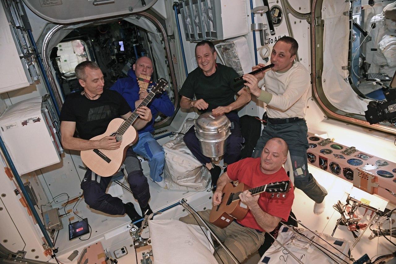 Concert - Roscosmos, ISS, Astronaut, Music, The photo