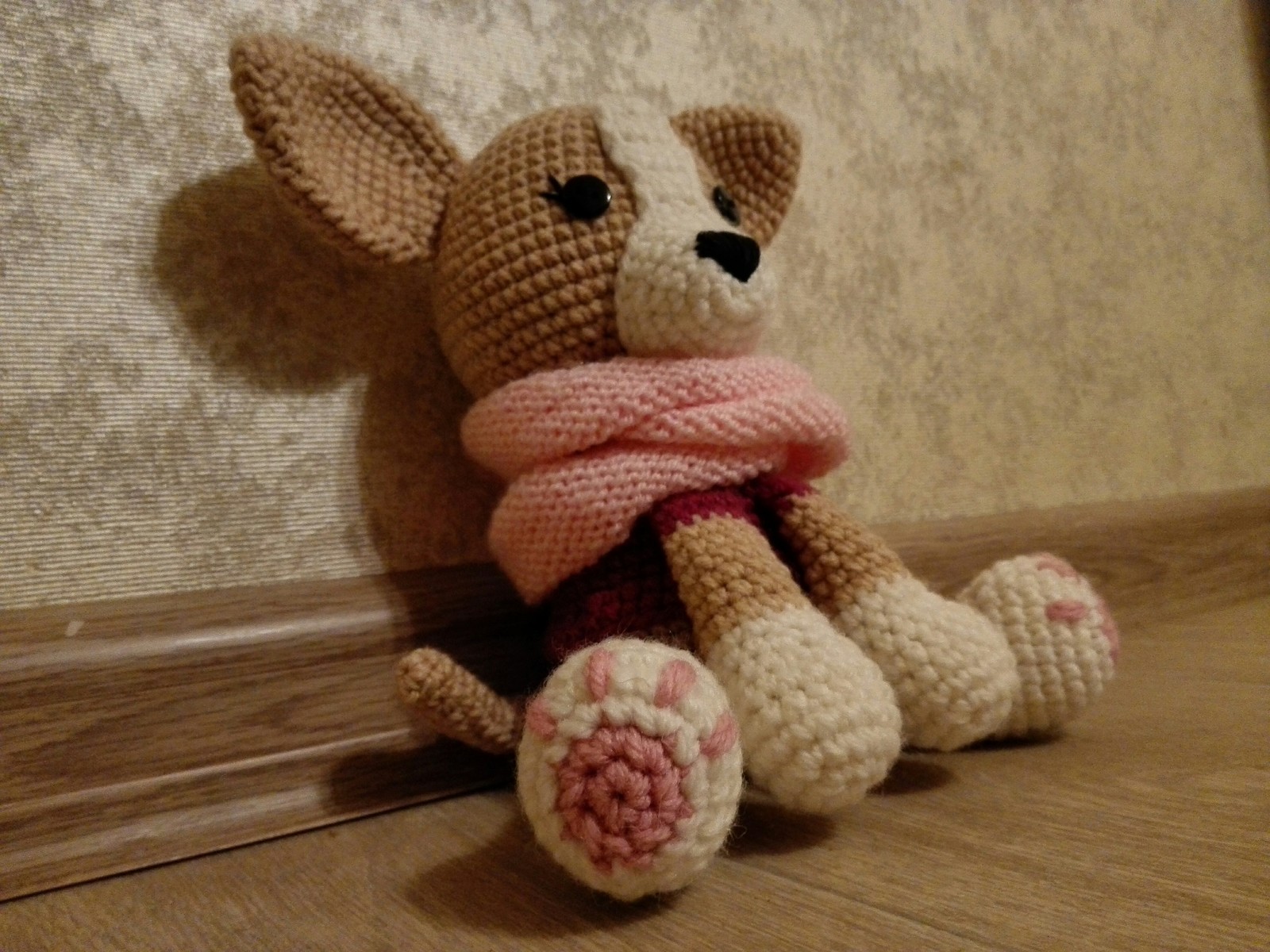 Dog - My, Amigurumi, Dog, With your own hands, Chihuahua, Soft toy