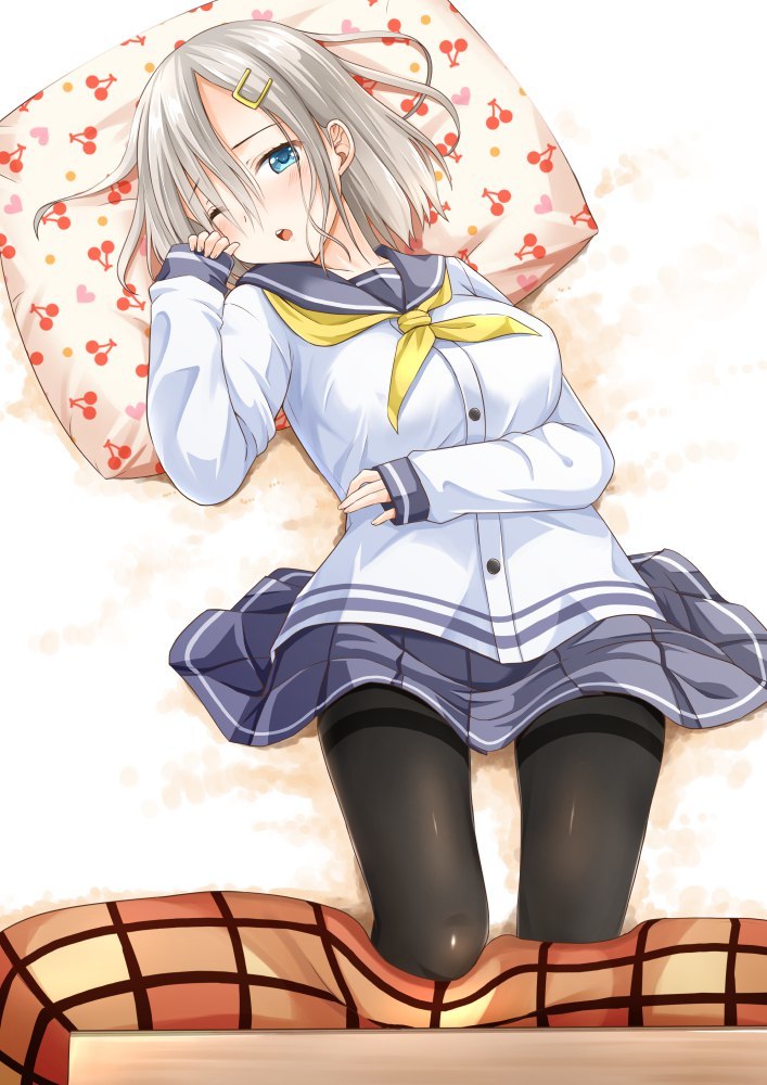 Anima art #53 - Anime Art, 2D, Kantai Collection, Аниме, Арт, Hamakaze, Waifu