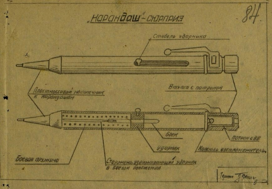 Pencil surprise - My, Secret developments, Scheme, Weapon