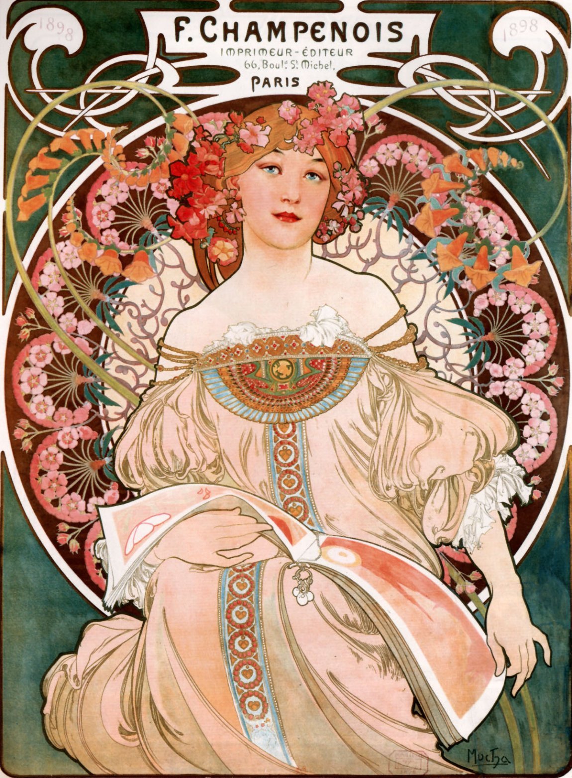 Cleaning up the old hard: part 10 / Vol 2 Alphonse Mucha - Art, Illustrations, Not mine, , Retro, Longpost