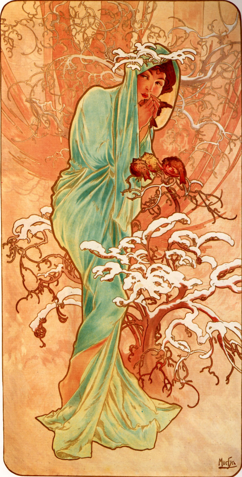 Cleaning up the old hard: part 10 / Vol 2 Alphonse Mucha - Art, Illustrations, Not mine, , Retro, Longpost