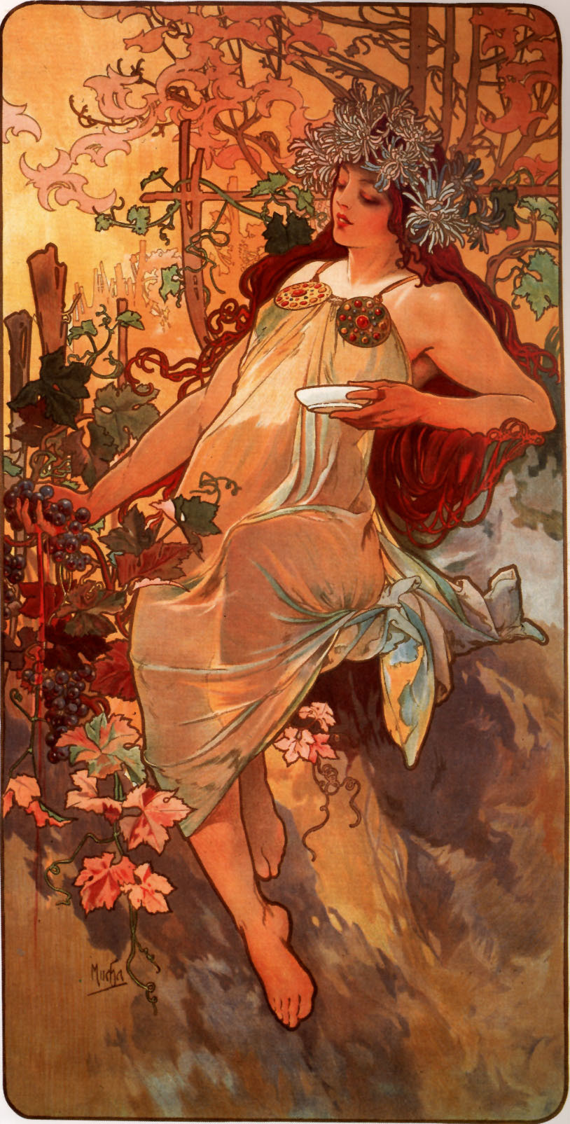 Cleaning up the old hard: part 10 / Vol 2 Alphonse Mucha - Art, Illustrations, Not mine, , Retro, Longpost