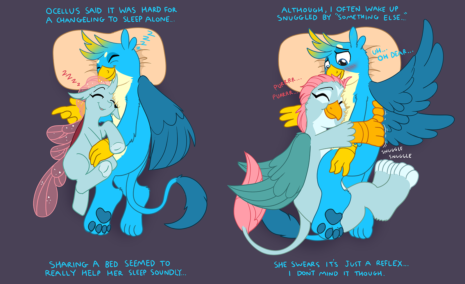 Snuggily Buggily Friends - My little pony, Ocellus, Gallus