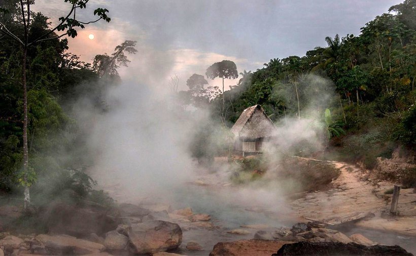 MAYANTUYAKU: BOILING RIVER (SHANAI-TIMPISKA) - Peru, Jungle, Water, Boiling water, Longpost