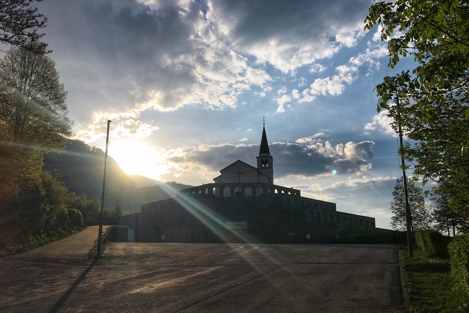 Ossuary and Church of St. Anton Padovansky over Kobarid (Slovenia) - My, Everlasting memory, Ossuary, Echoes of war, Church, Slovenia, World War I, Sunny Valley, Longpost