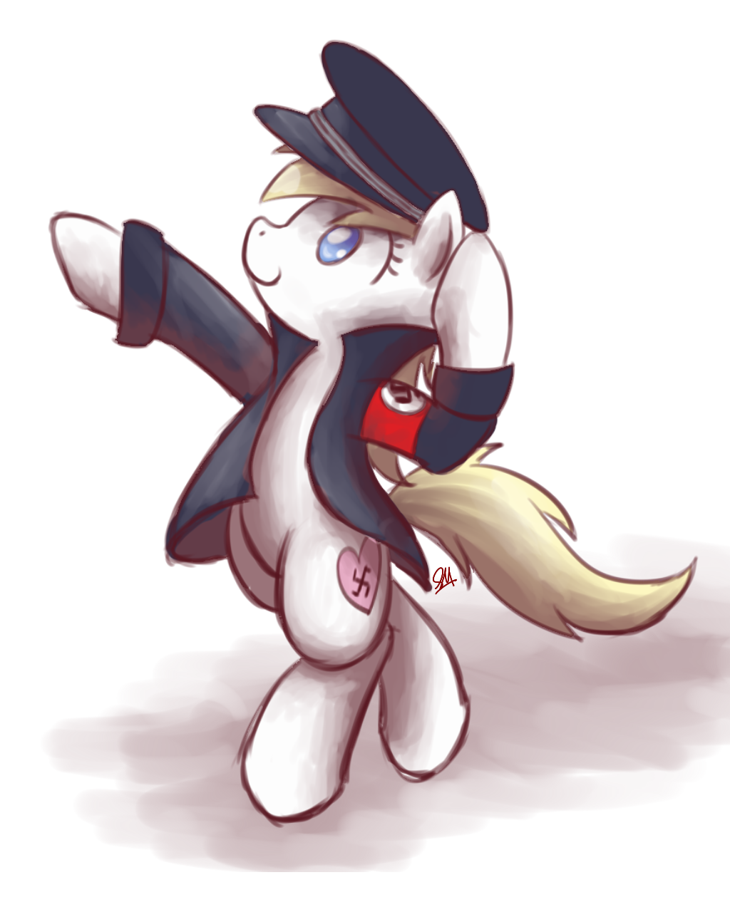 The sun is up there! - My little pony, Aryanne, Original character, Nazi