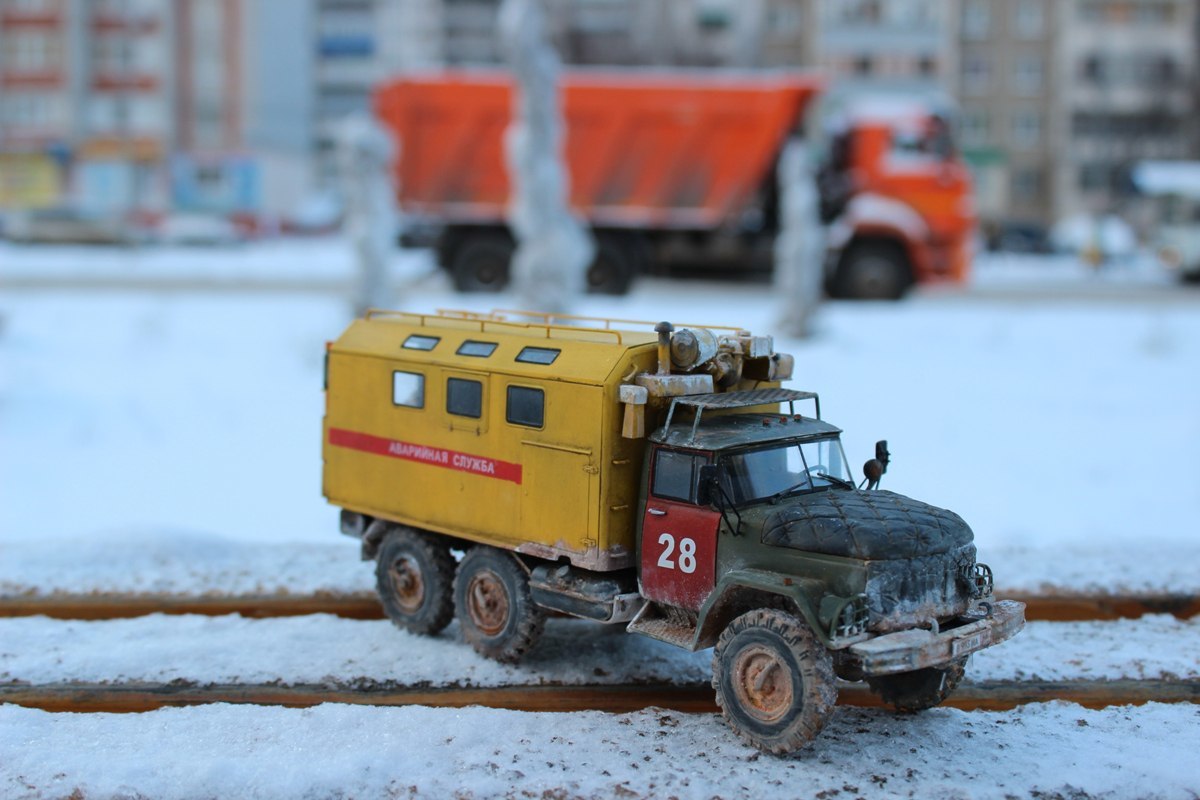 Trucks and special equipment in miniature - Stand modeling, Diorama, Longpost, Truck