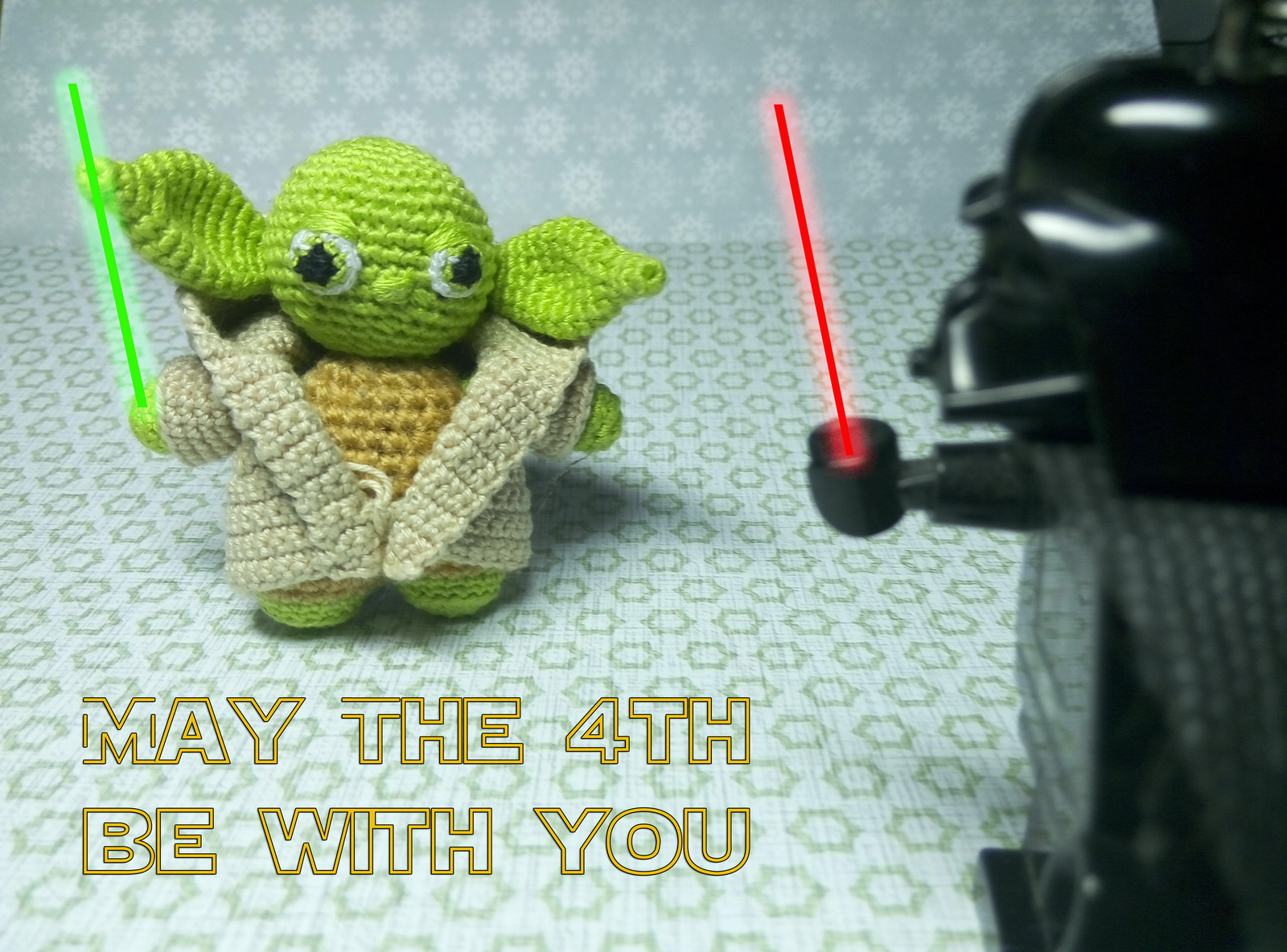 May the 4th be with you - My, Star Wars, Amigurumi, Knitting, Needlework without process, Longpost