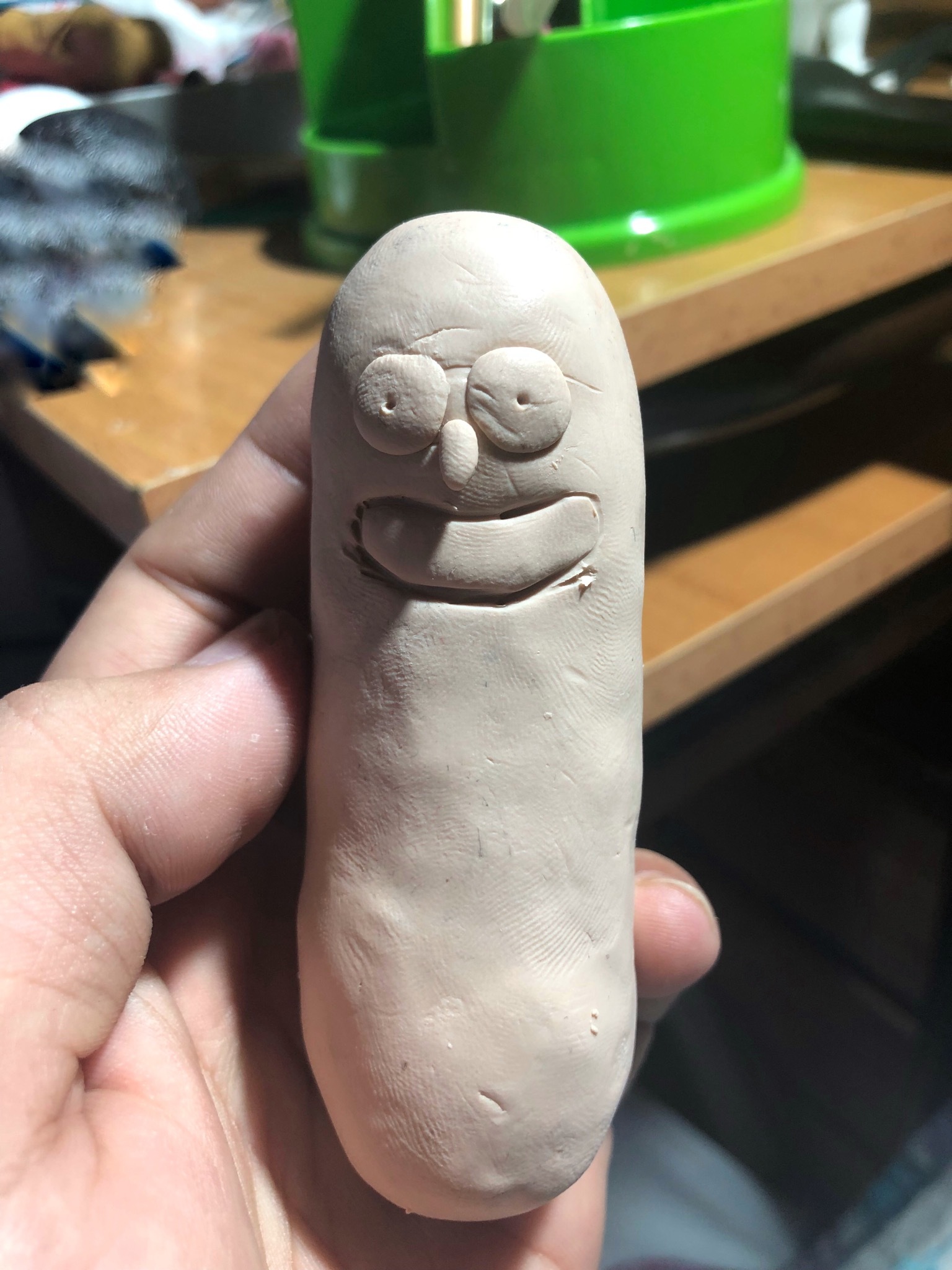 Pickle Rick - My, Rick gherkin, , Rick and Morty, , Polymer clay, Handmade, Video, Longpost