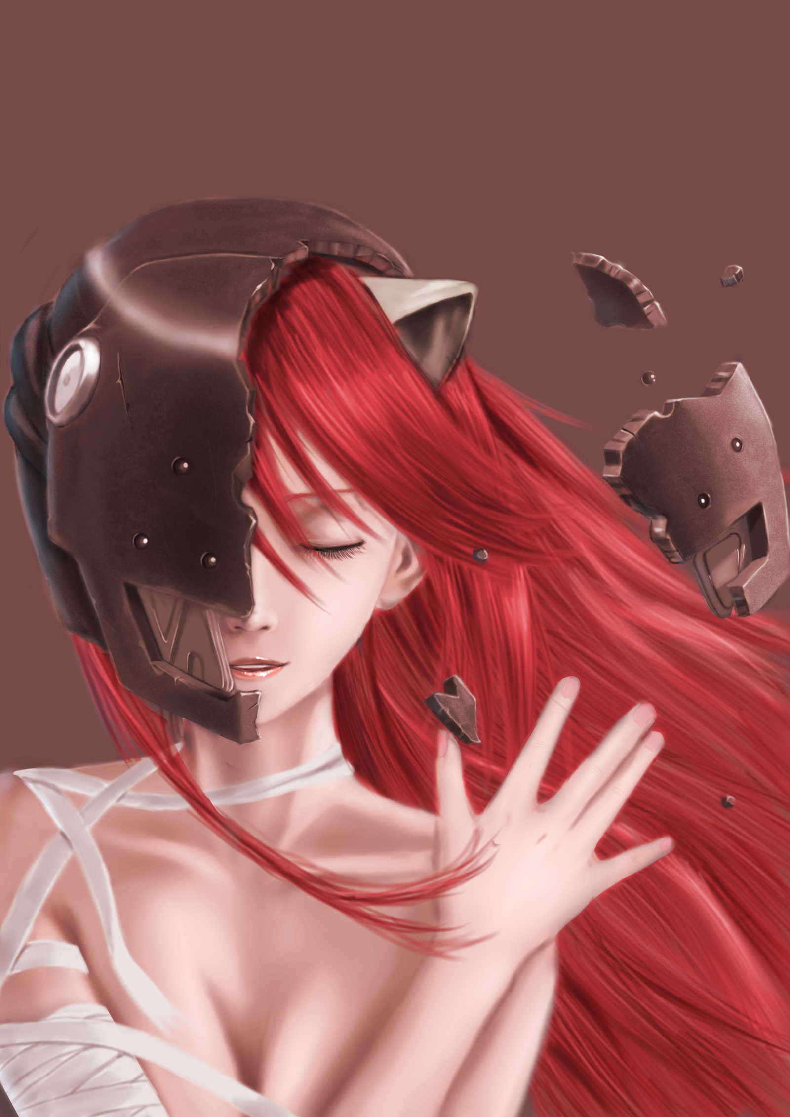 Lucy - Anime Art, Аниме, Elfen Lied, Lucy, Lucy (Elfen Lied)