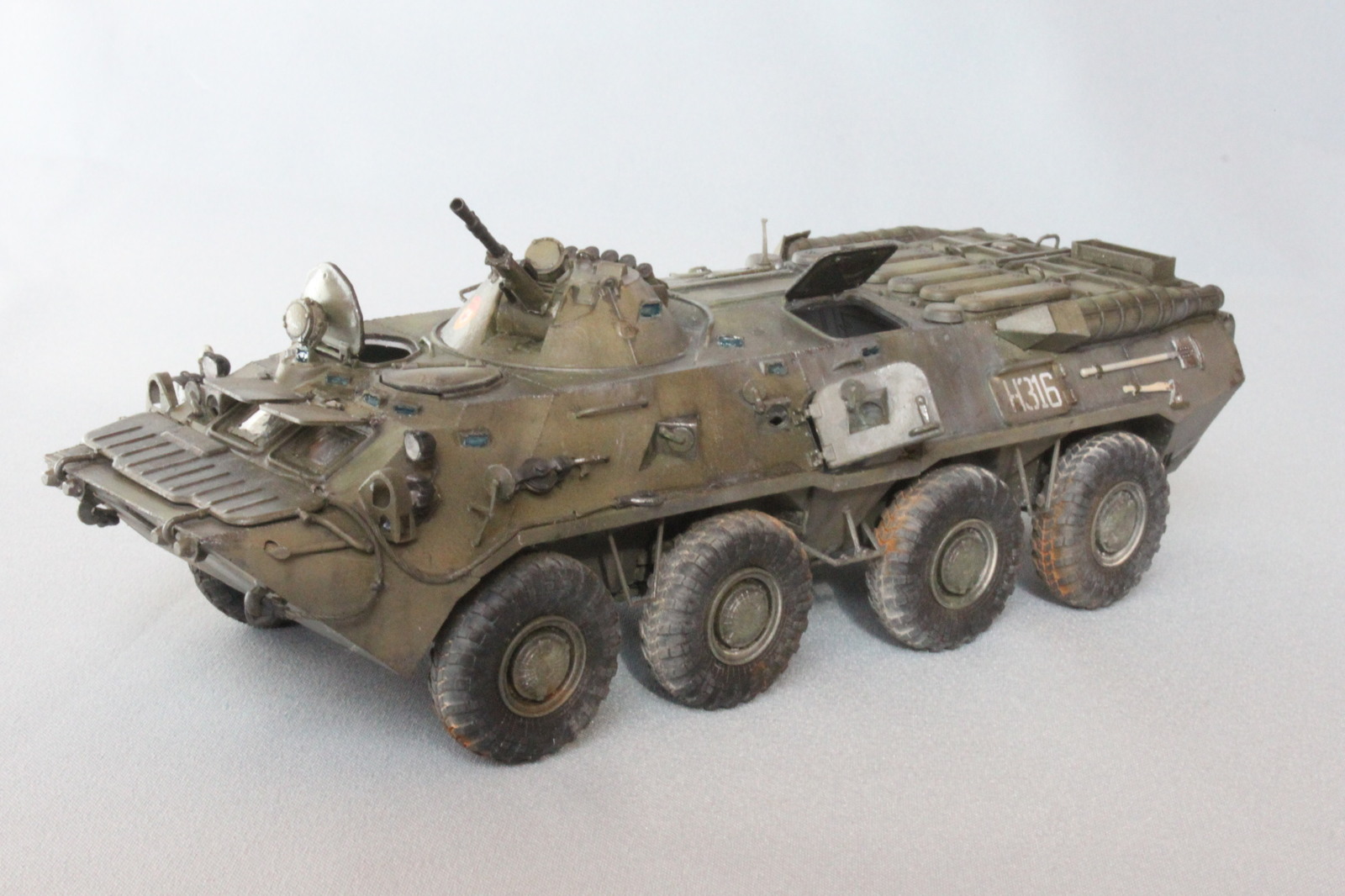 БТР-80 Trumpeter - Моё, Бтр-80, Стендовый моделизм, 1:35, Trumpeter, Длиннопост