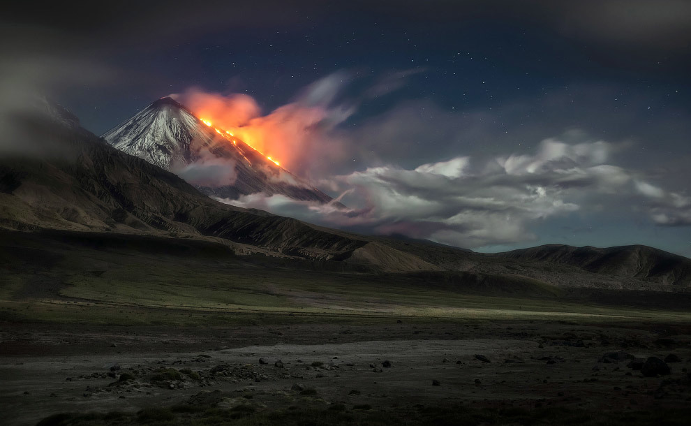 Volcanoes of Kamchatka - Kamchatka, Russia, Volcano, The mountains, Nature, Longpost