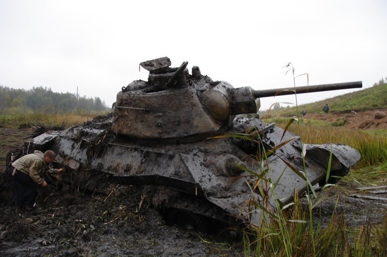The tank, which had been lying in a swamp for over 60 years, became an exhibit of a museum in the Moscow region - Tanks, The Great Patriotic War, Story, Museum, Longpost