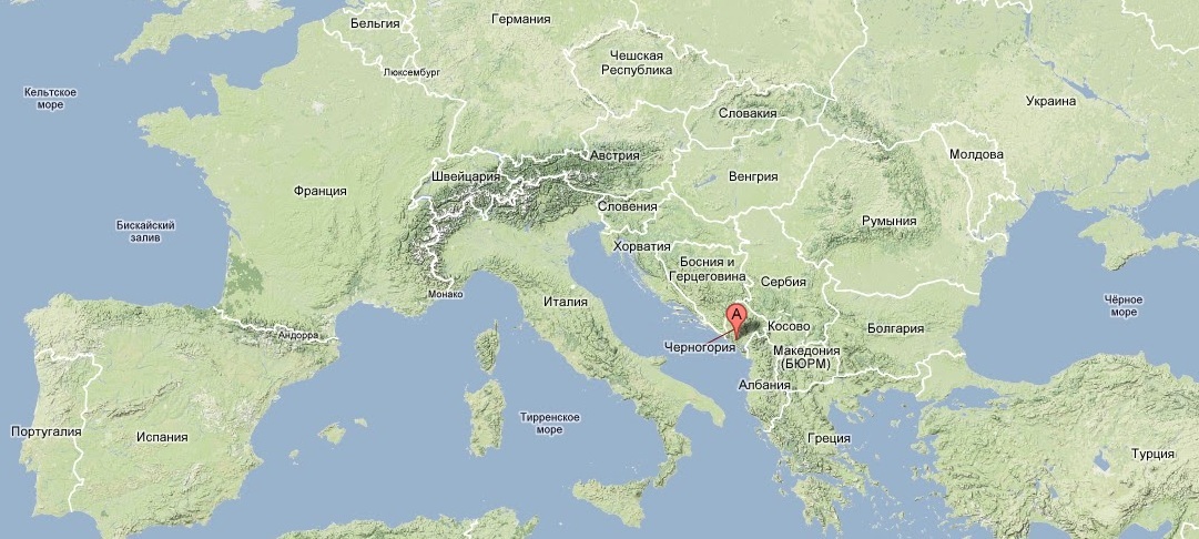 В какой стране находится черногорье
