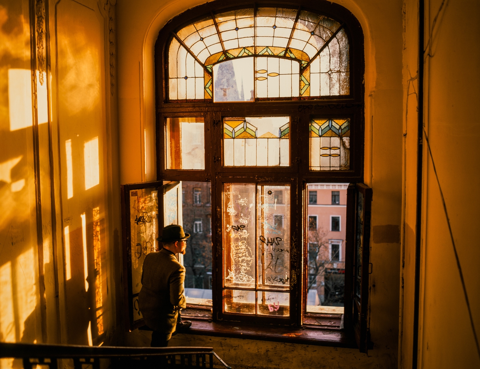 Shards of time - My, Stained glass, Front, Saint Petersburg, Film