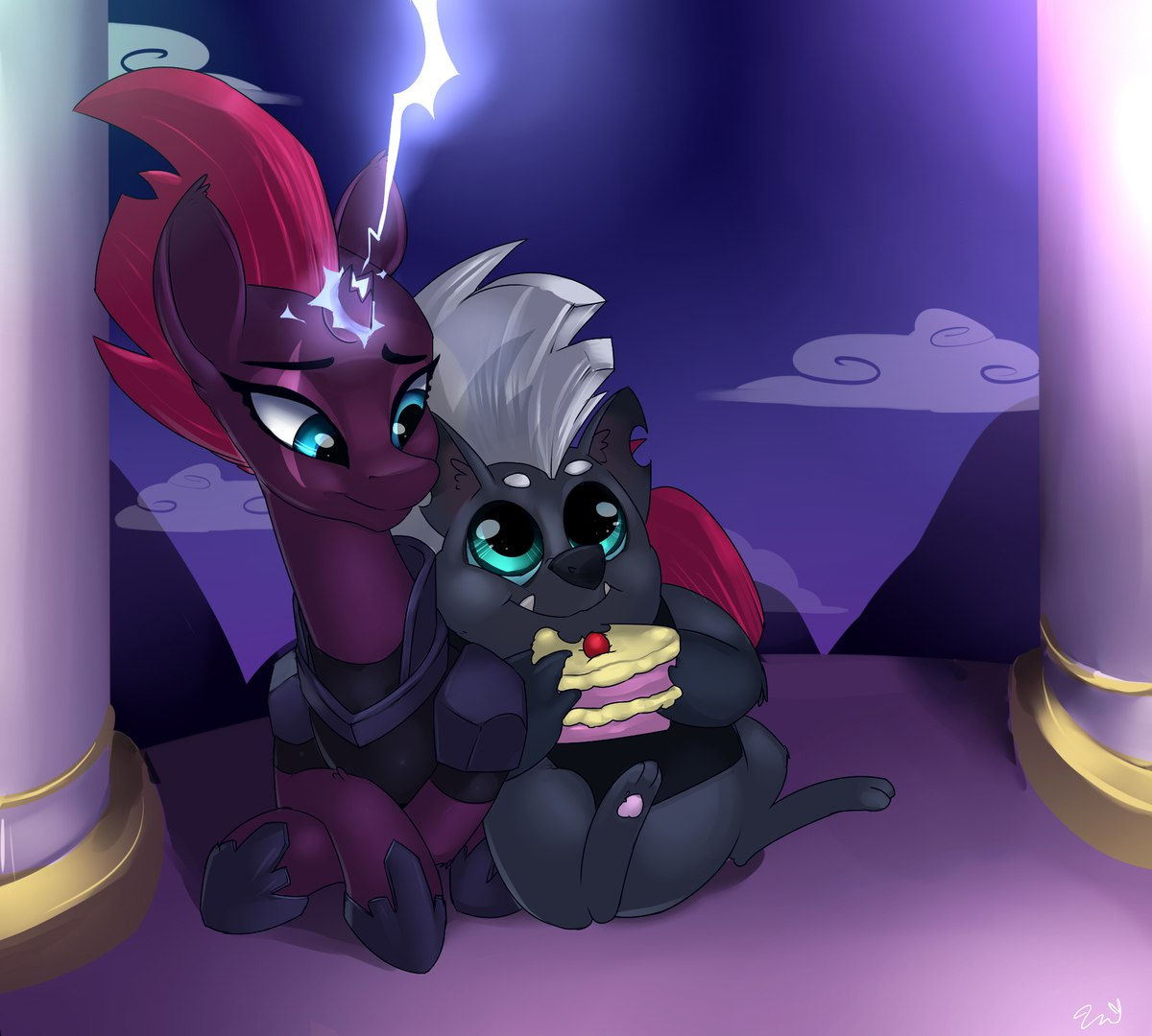 Friendly get-togethers - My little pony, Tempest shadow, Grubber