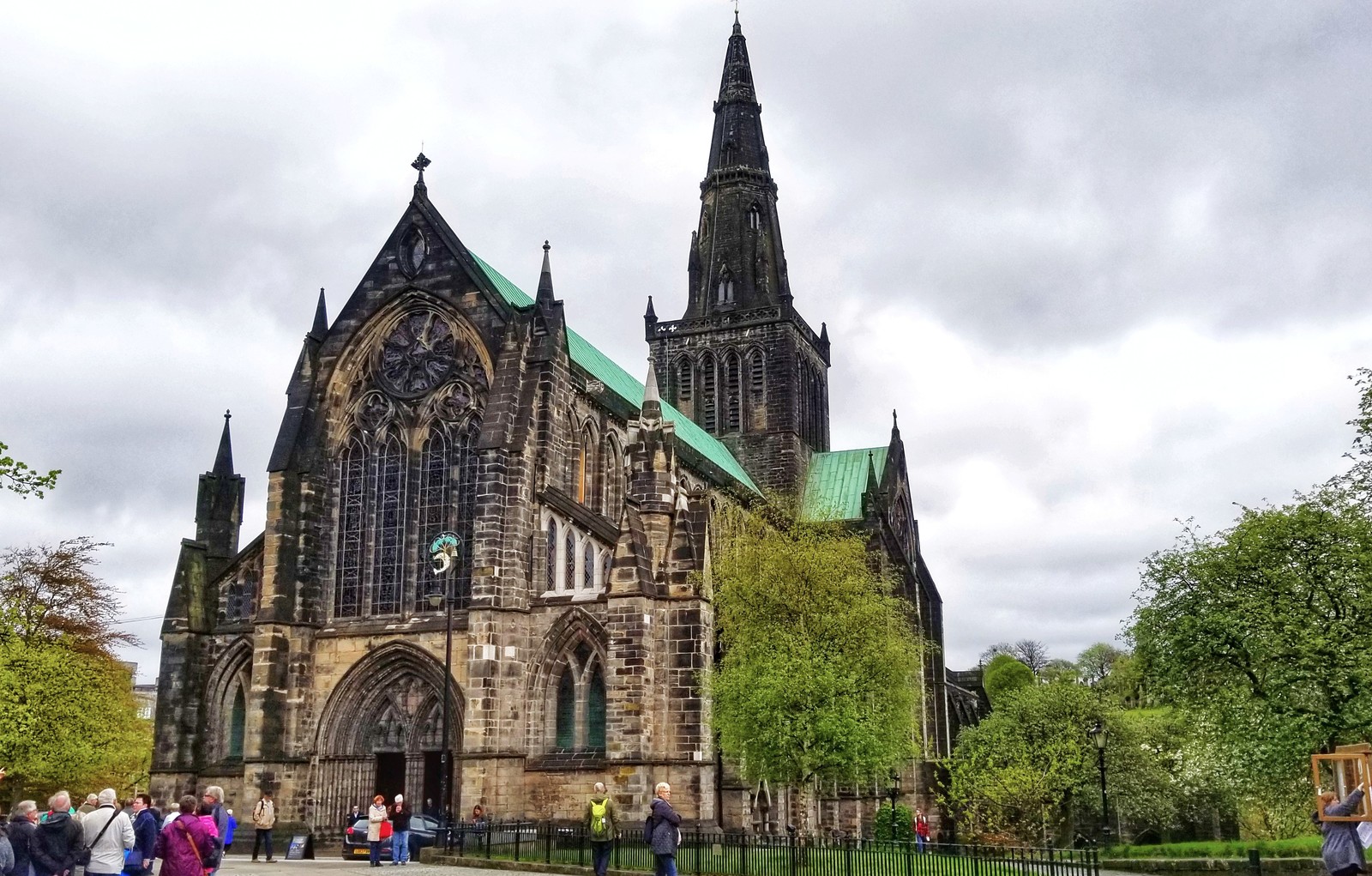 Glasgow Cathedral from a bird's eye view - My, Glasgow, Scotland, The cathedral, Quadcopter, The photo, Great Britain, England, sights