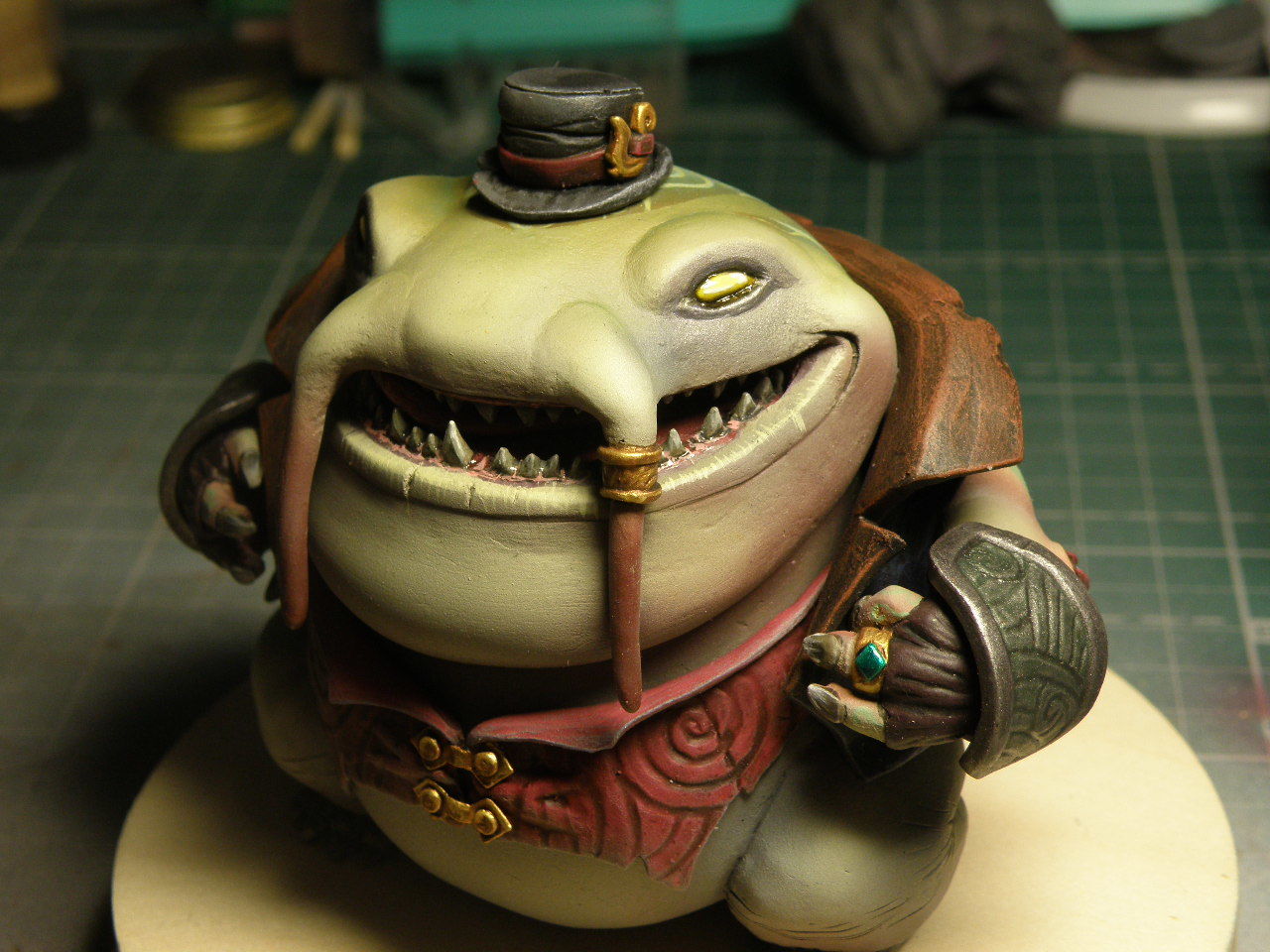 Tahm Kench is the river king. - My, LOL, , League of legends, Craft, Game art, Sculpting, Polymer clay, Longpost