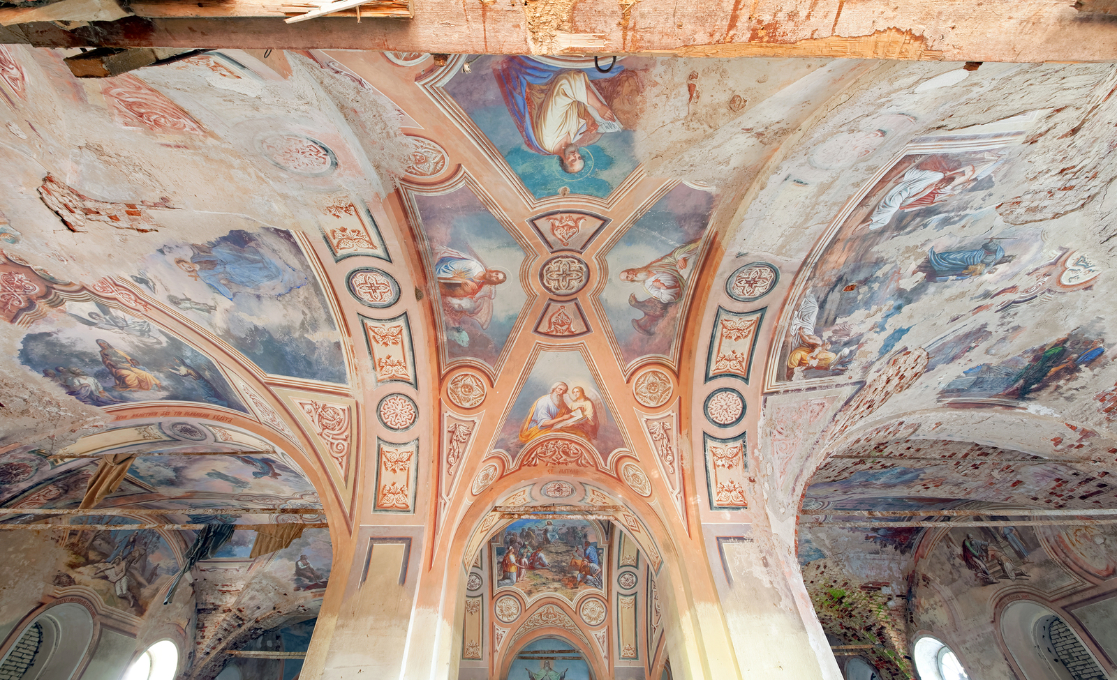 Abandoned church of the 18th century with well-preserved paintings - My, , Temple, Church, Abandoned, Longpost