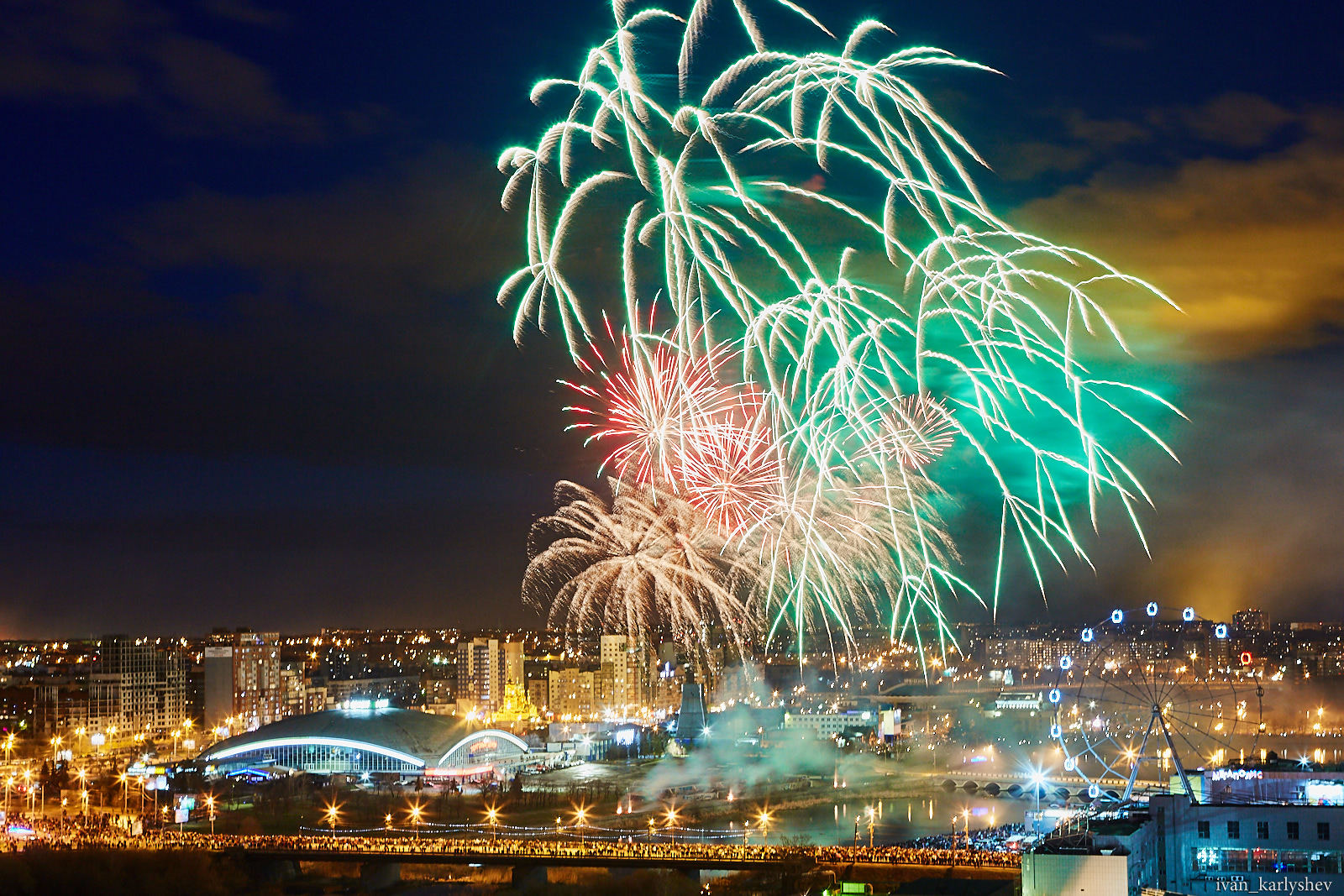 Fireworks in Chelyabinsk on May 9 - My, Firework, Longpost, Chelyabinsk, May 9, 2018, May 9 - Victory Day