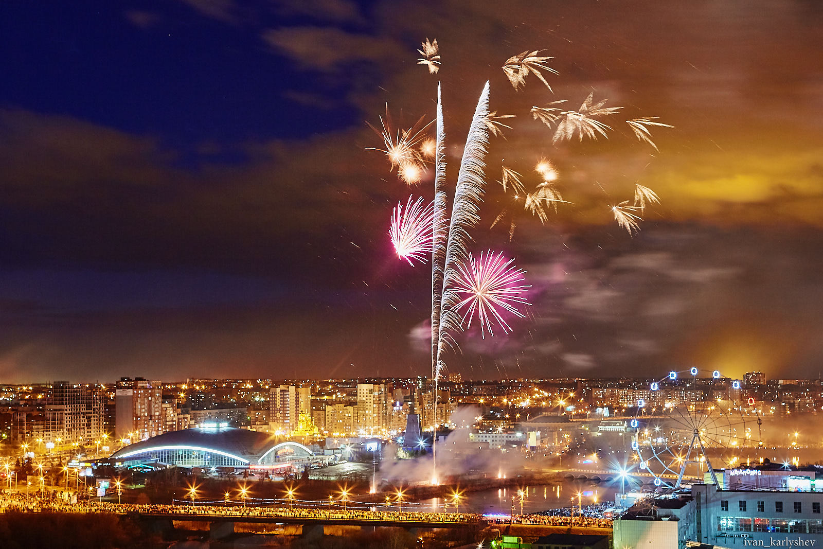 Fireworks in Chelyabinsk on May 9 - My, Firework, Longpost, Chelyabinsk, May 9, 2018, May 9 - Victory Day