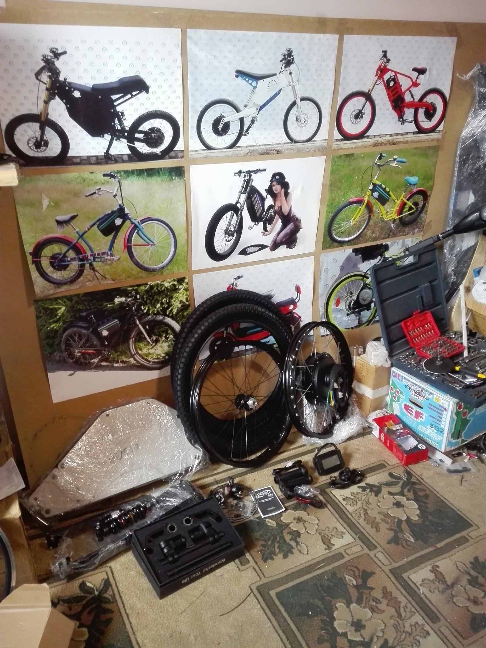 How to assemble an electric bike in half an hour. Can everyone do it? - My, Electric bike, , With your own hands, Ebike, A bike, Master, Workshop, Longpost