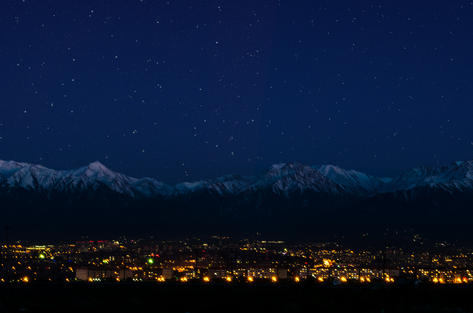 Evening Almaty - Almaty, Kazakhstan, The photo