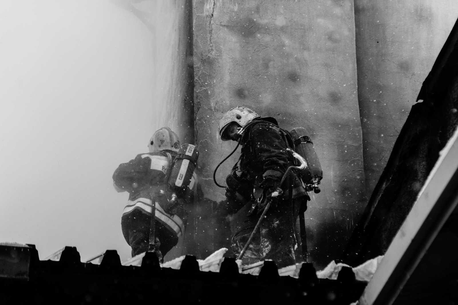 The work of firefighters - Work, Firefighters, Longpost, Reportage, Fire, The photo, My