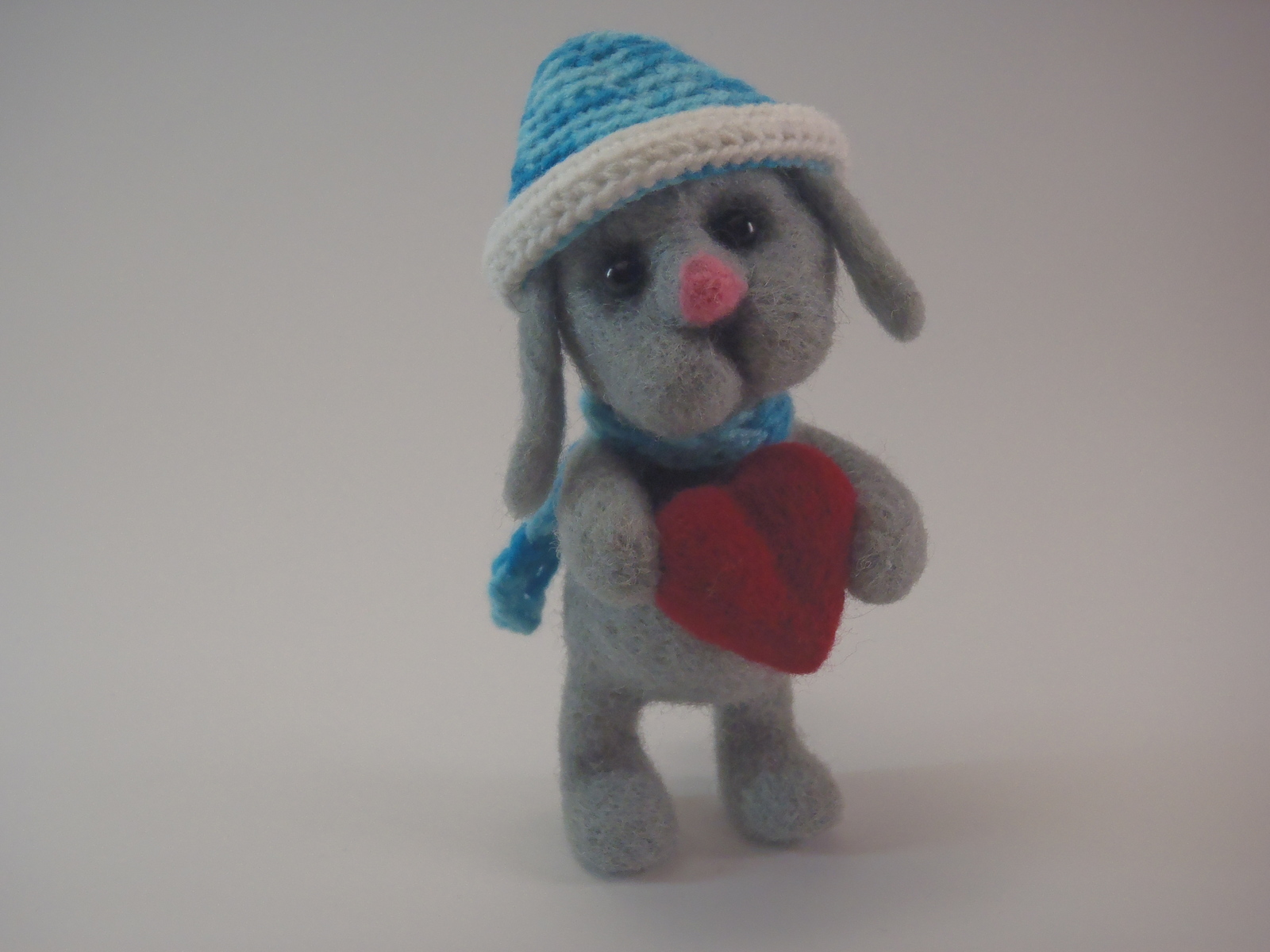 -Hare? - Hare, hare... - My, Dry felting, Handmade, Needlework without process, Hare, Presents, Longpost