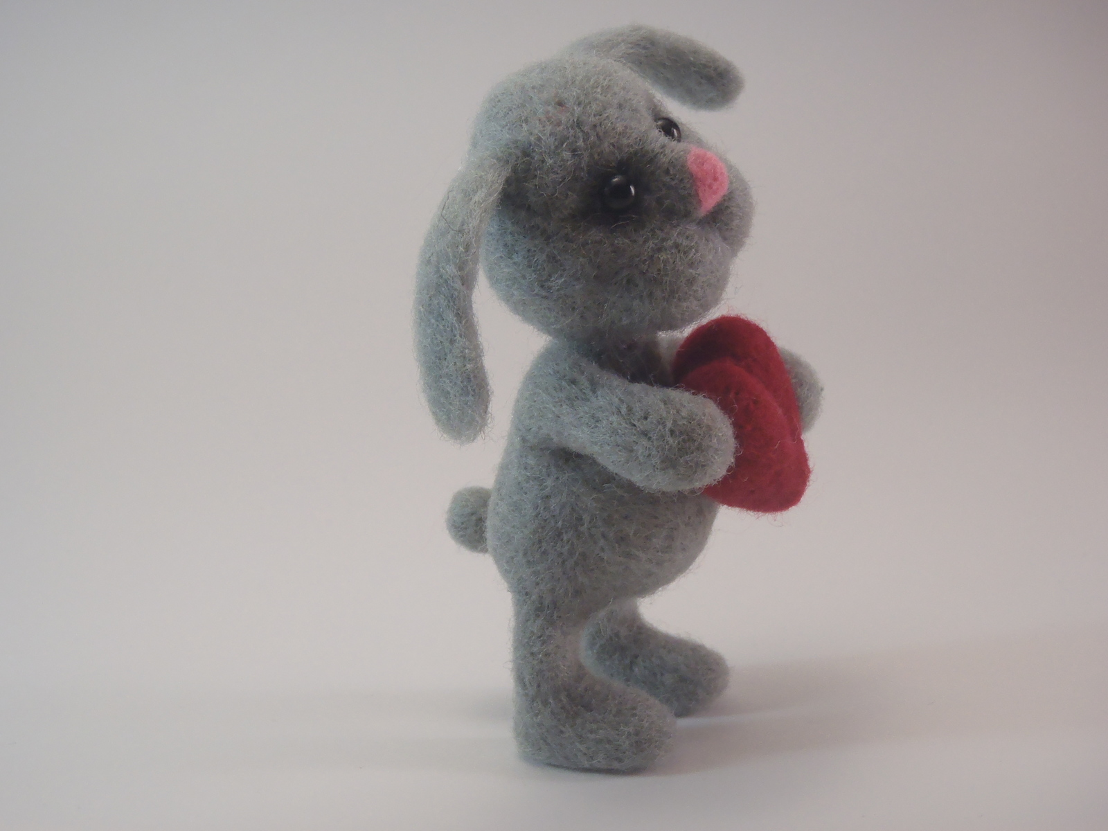 -Hare? - Hare, hare... - My, Dry felting, Handmade, Needlework without process, Hare, Presents, Longpost