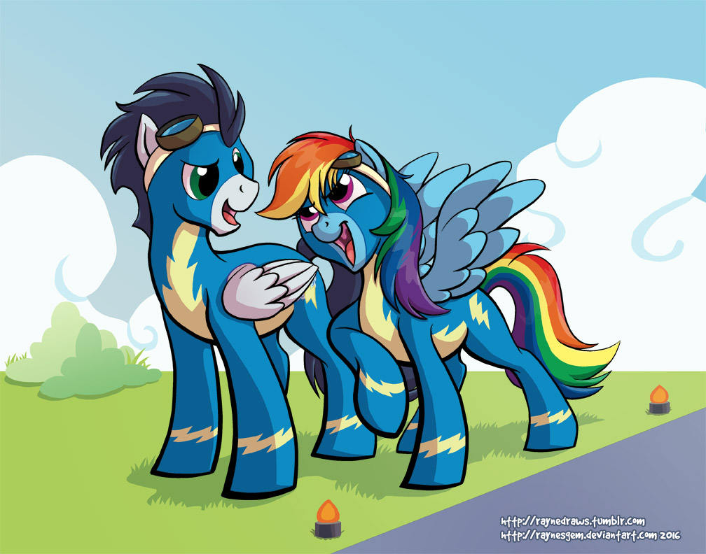 Crash and Clipper - My Little Pony, Soarin, Rainbow Dash